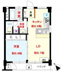 パークガーデン【2階】の間取り