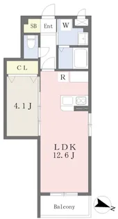 モアプラス西鉄久留米駅前【1階】の間取り