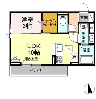 徳島県徳島市南庄町4【アパート】の間取り