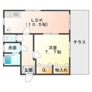 長崎県諫早市栄田町【一戸建】の間取り