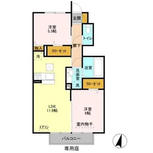 プランタン I【1階】の間取り