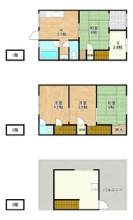 大阪府大阪市福島区大開1【一戸建】の間取り