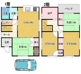 兵庫県加古郡稲美町六分一【一戸建】の間取り