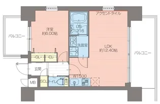 プレジオ御幣島【9階】の間取り