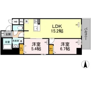 Park Avenue WEST【5階】の間取り