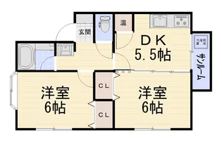 プラティーヌ【2階】の間取り