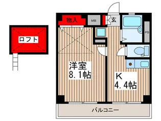 カーサ・ビアンカ【3階】の間取り