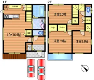 東京都立川市柏町5【一戸建】の間取り