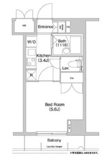 コンフォリア芝浦キャナル【6階】の間取り