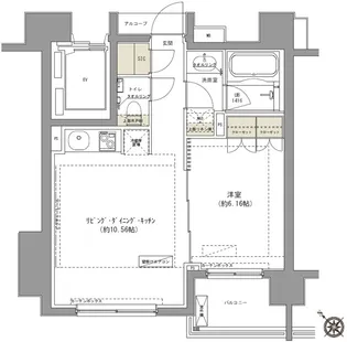 ガーデニア赤坂【7階】の間取り
