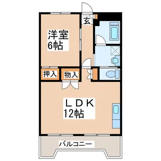 ヤマヨネビル【5階】の間取り