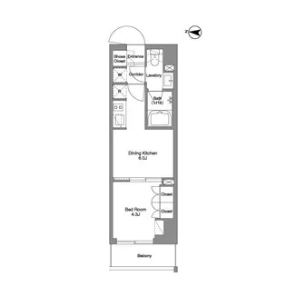BPRレジデンス東日暮里【5階】の間取り