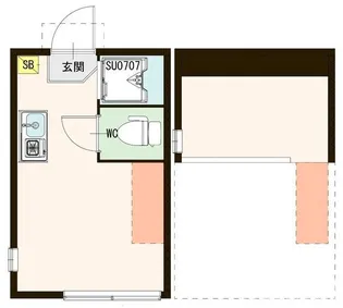 東京都杉並区方南1【アパート】の間取り