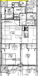 さくらHills ROKUBAN Platinum Residence【4階】の間取り