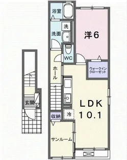 サニーフラットIII【2階】の間取り