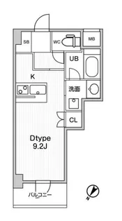 ジェイエムエフレジデンス町田【6階】の間取り