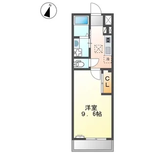 ヴィラ・ソレイユA【2階】の間取り