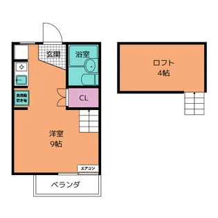 コーポセブンII【2階】の間取り