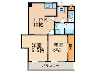 ロワ・ヴェール瑞穂【2階】の間取り