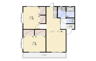 ティエドIIO A【2階】の間取り