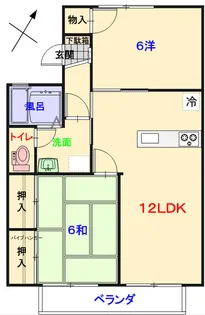 メゾン堀向【2階】の間取り