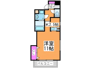 シャト-ルナ【8階】の間取り