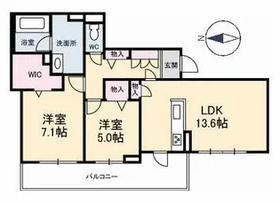 ボヌール櫻【3階】の間取り