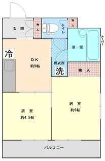 クレベールヨコハマ【2階】の間取り