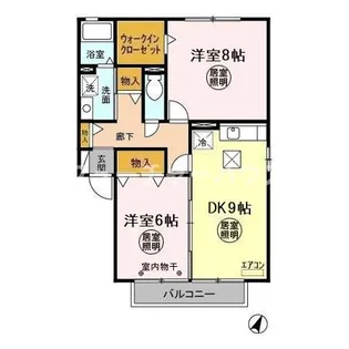 ベル・ヴィレッジ ABCDE A【1階】の間取り