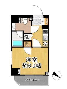 アヴァンツァーレ川崎EAST【10階】の間取り
