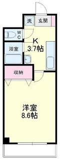 ライフ第6マンション藤枝駅前【7階】の間取り