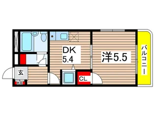 秋山菅マンション【2階】の間取り