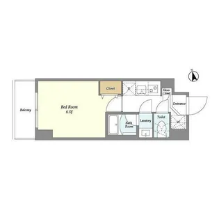 Augusta Residence大森【6階】の間取り