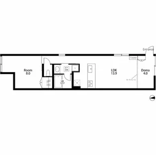 ROJI COURT MOTOKI【1階】の間取り