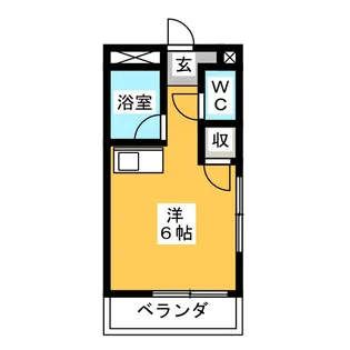 コーポ上土居【1階】の間取り