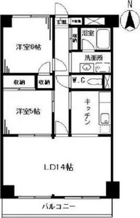 アンシャンテ国立【4階】の間取り