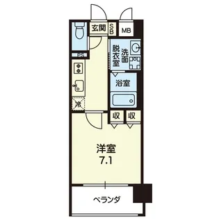 クロノス8子飼橋【5階】の間取り