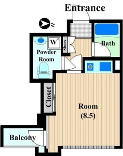 ヴィラ アルカディア【3階】の間取り