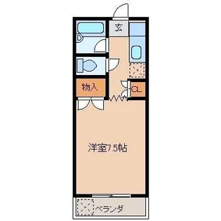 ソラリア大在【4階】の間取り