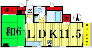 メゾン竹中【3階】の間取り