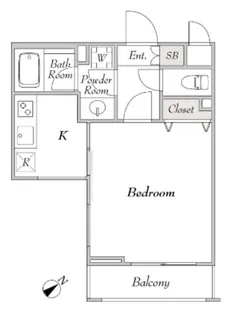 ミリアレジデンス桜新町【2階】の間取り