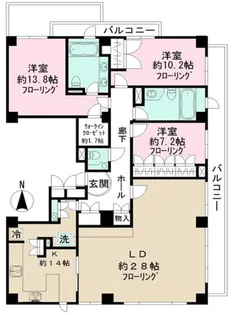 プリマヴェーラ・ディ・三田【2階】の間取り