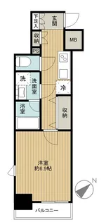 DUARES愛宕虎ノ門【6階】の間取り