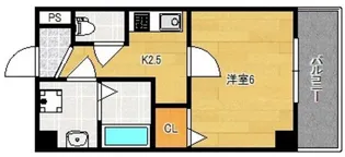 グランパシフィック清水丘【5階】の間取り
