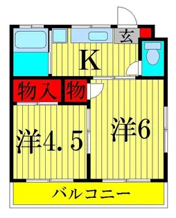 渡辺荘【1階】の間取り
