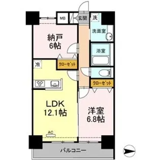 グレイスコート アイエス【2階】の間取り