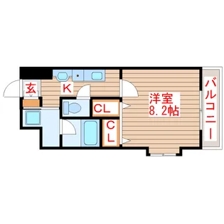 アイーラ渡辺【5階】の間取り