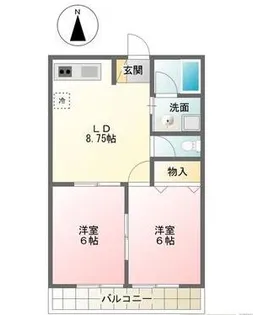 ベル東葛西【1階】の間取り