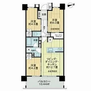 ザ・ライオンズ西川口【3階】の間取り