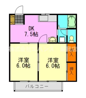 ドリームハイツII【2階】の間取り